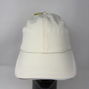 NWT All In Motion Off White Cream Beige Adjustable Baseball Running Hat Cap